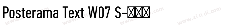 Posterama Text W07 S字体转换